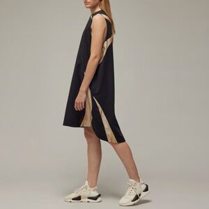 ADIDAS Y-3 COTTON BLEND ATHLETIC DRESS IN BLACK SIZE SMALL